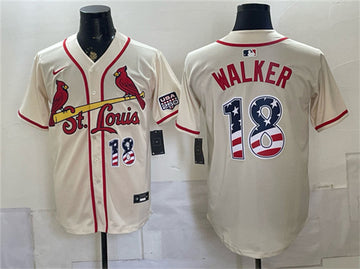 Jordan Walker St. Louis Cardinals cream jersey