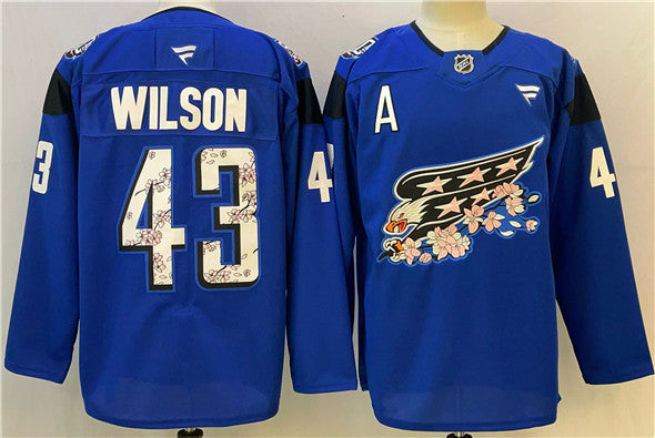 Tom Wilson Washington Capitals blue jersey