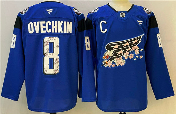 Alex Ovechkin Washington Capitals blue jersey