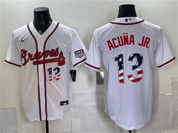Ronald Acuña Jr Atlanta Braves white Home jersey