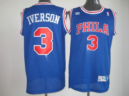 Philadelphia 76ers blue Throwback jersey
