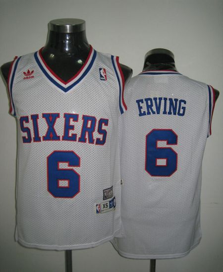 Philadelphia 76ers white Throwback jersey