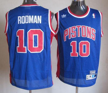 Detroit Pistons blue Throwback jersey