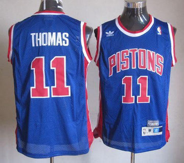 Detroit Pistons blue Throwback jersey
