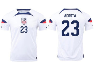 Kellyn Acosta USMNT white Home jersey