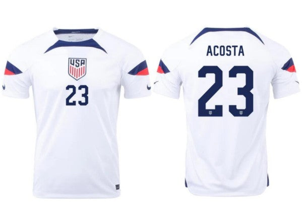 Kellyn Acosta USMNT white Home jersey