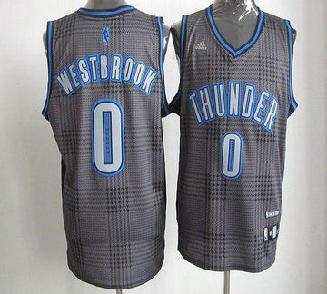 Russell Westbrook Oklahoma City Thunder black Fashion jersey