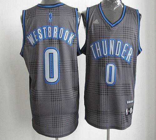 Russell Westbrook Oklahoma City Thunder black Fashion jersey