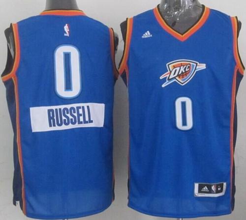 Russell Westbrook Oklahoma City Thunder blue jersey