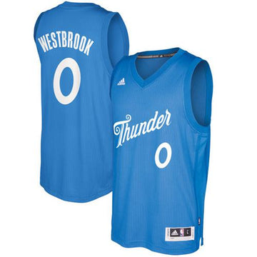 Russell Westbrook Oklahoma City Thunder blue jersey