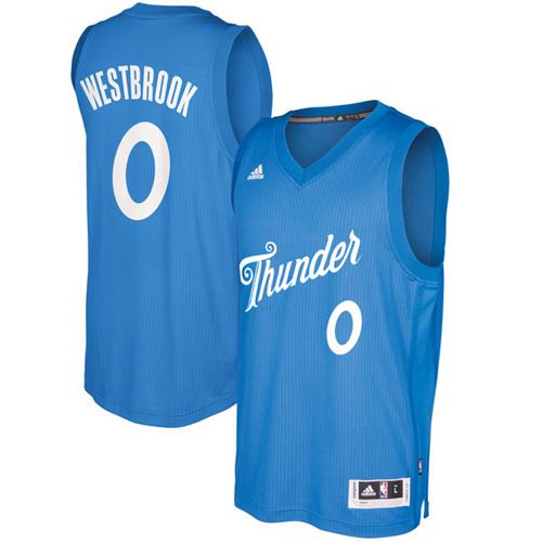 Russell Westbrook Oklahoma City Thunder blue jersey