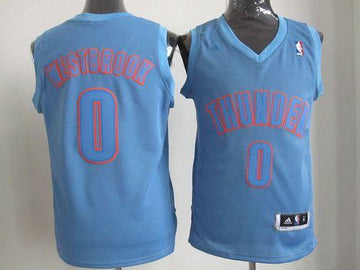 Russell Westbrook Oklahoma City Thunder blue Fashion jersey