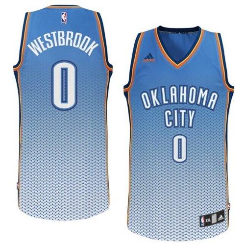 Russell Westbrook Oklahoma City Thunder blue Fashion jersey