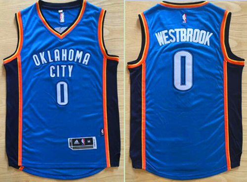 Russell Westbrook Oklahoma City Thunder blue jersey