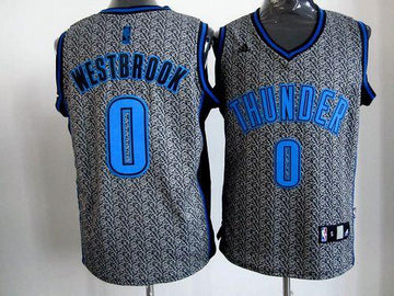Russell Westbrook Oklahoma City Thunder grey Fashion Static jersey