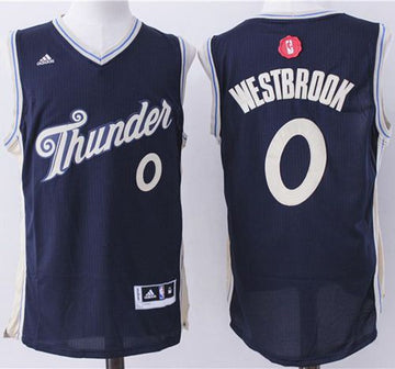 Russell Westbrook Oklahoma City Thunder navy jersey