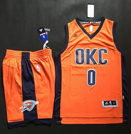 Russell Westbrook Oklahoma City Thunder orange Alternate jersey