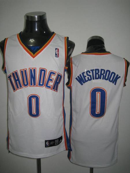 Russell Westbrook Oklahoma City Thunder white jersey