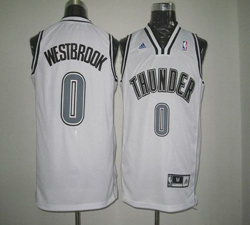 Russell Westbrook Oklahoma City Thunder white jersey