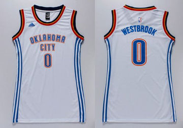 Russell Westbrook Oklahoma City Thunder white jersey