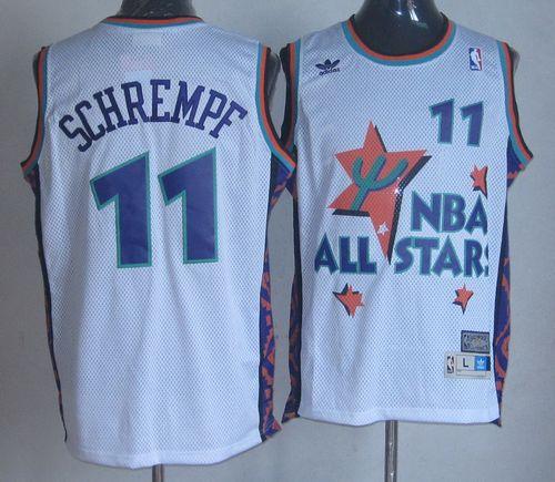 Detlef Schrempf Oklahoma City Thunder white Throwback jersey
