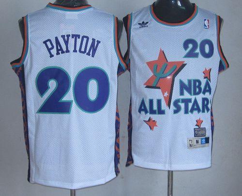 Gary Payton Oklahoma City Thunder white Throwback jersey
