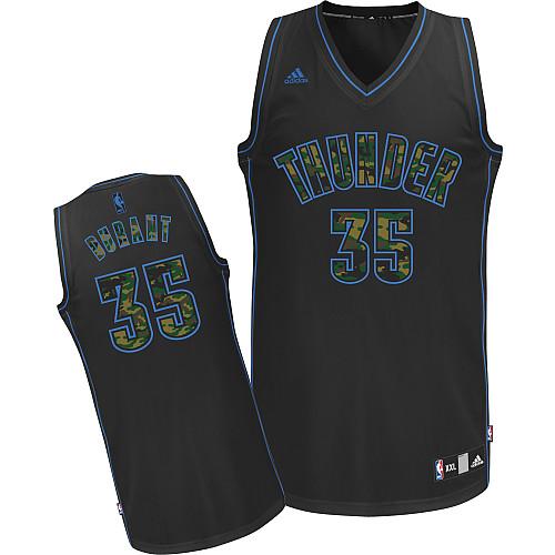 Kevin Durant Oklahoma City Thunder black Fashion jersey