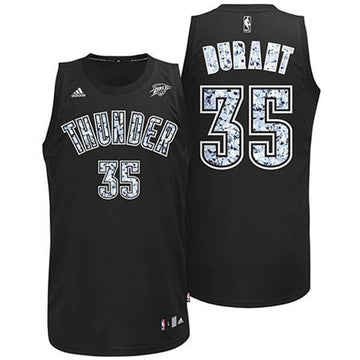 Kevin Durant Oklahoma City Thunder black Fashion jersey