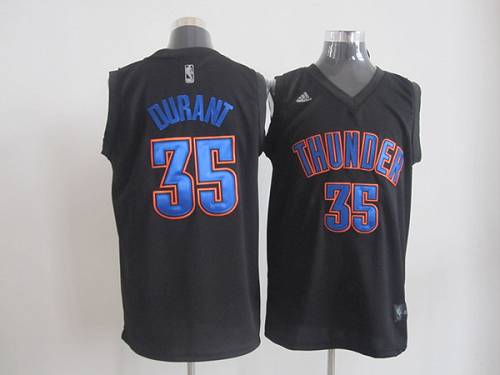 Kevin Durant Oklahoma City Thunder black Fashion jersey