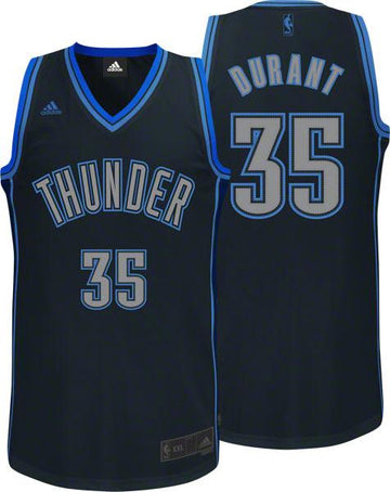Kevin Durant Oklahoma City Thunder black Fashion jersey