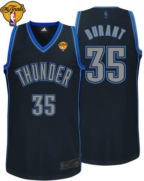 Kevin Durant Oklahoma City Thunder black Fashion jersey