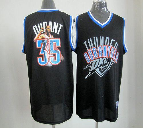 Kevin Durant Oklahoma City Thunder black Fashion jersey