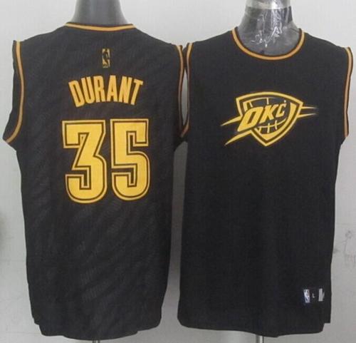 Kevin Durant Oklahoma City Thunder black Fashion jersey
