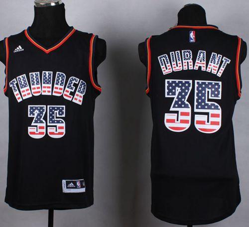 Kevin Durant Oklahoma City Thunder black Fashion jersey