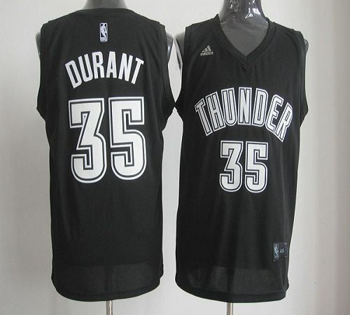 Kevin Durant Oklahoma City Thunder black-white jersey