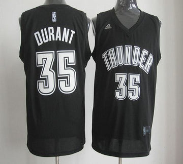 Kevin Durant Oklahoma City Thunder black-white jersey