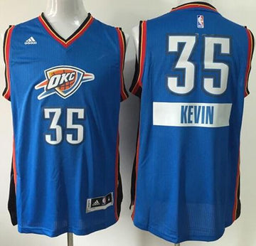 Kevin Durant Oklahoma City Thunder blue jersey