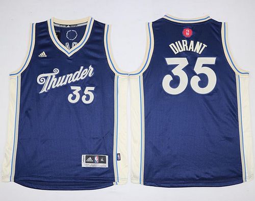 Kevin Durant Oklahoma City Thunder blue jersey