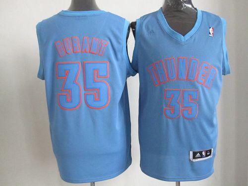 Kevin Durant Oklahoma City Thunder blue Fashion jersey