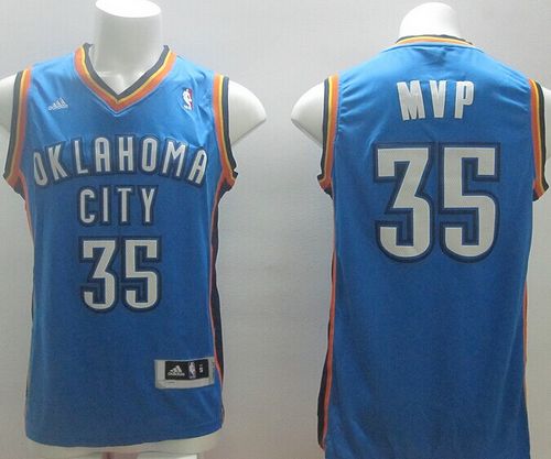 Kevin Durant Oklahoma City Thunder blue jersey