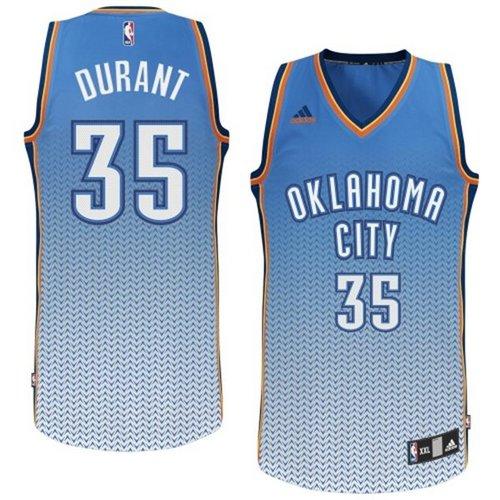 Kevin Durant Oklahoma City Thunder blue Fashion jersey