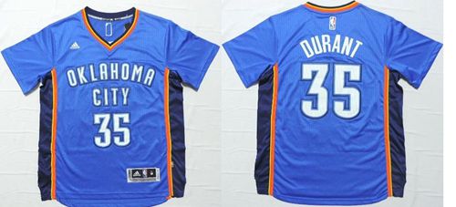 Kevin Durant Oklahoma City Thunder blue jersey