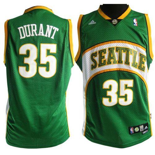 Kevin Durant Oklahoma City Thunder green jersey