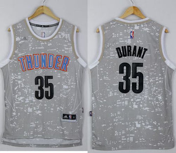 Kevin Durant Oklahoma City Thunder grey jersey