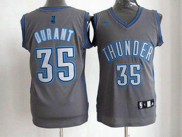 Kevin Durant Oklahoma City Thunder grey Fashion jersey