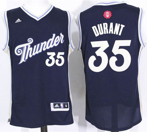 Kevin Durant Oklahoma City Thunder navy jersey