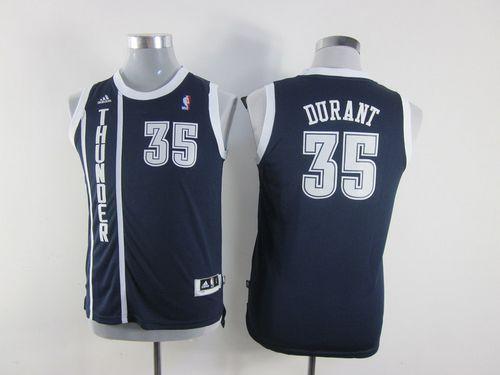 Kevin Durant Oklahoma City Thunder navy Alternate jersey