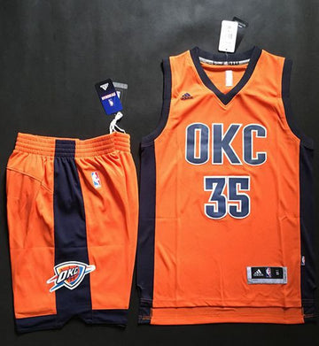 Kevin Durant Oklahoma City Thunder orange Alternate jersey
