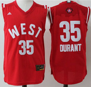 Kevin Durant Oklahoma City Thunder red jersey