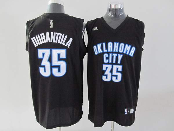 Kevin Durant Oklahoma City Thunder black Fashion jersey